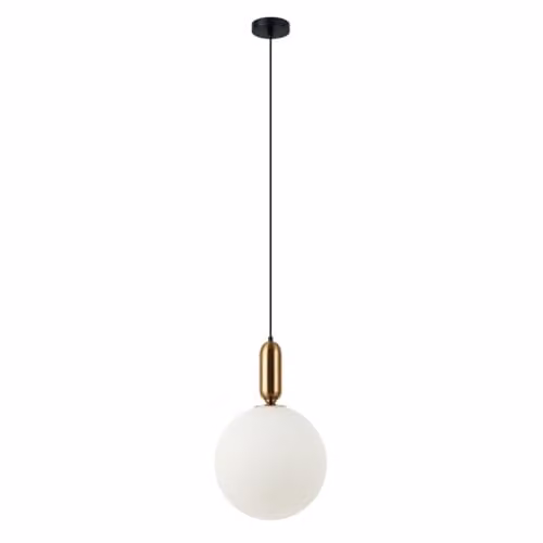 Netlighting Aldeva Modern Sphere Glass Globe Pendant Ceiling Light with E27 Socket in Bronze – 1