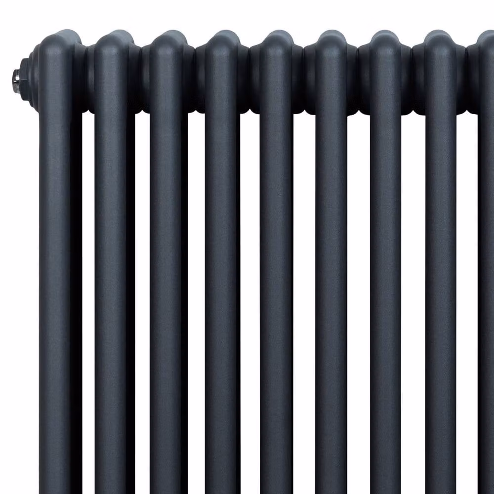Monstershop Traditional 4 Column Steel Radiator in Anthracite Grey, W/H: 60.0 x 119.0 cm – 3