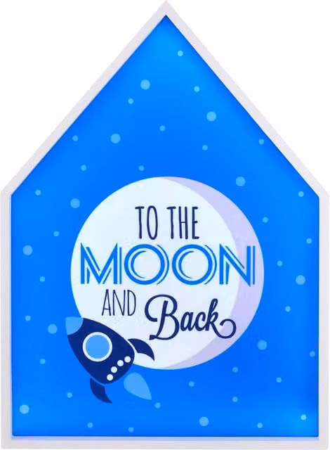 Orsina Premier Kids To The Moon & Back LED Light Box in Blue – 1