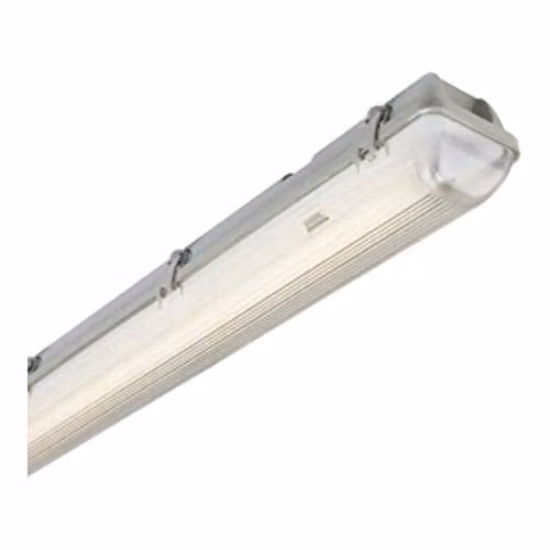 Netlighting Single LED Ready Anti Corrosive Fitting, 4ft, Grey, IP65