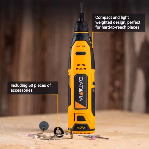 Batavia Fixxpack 12V Cordless Rotary Tool in Yellow – 5