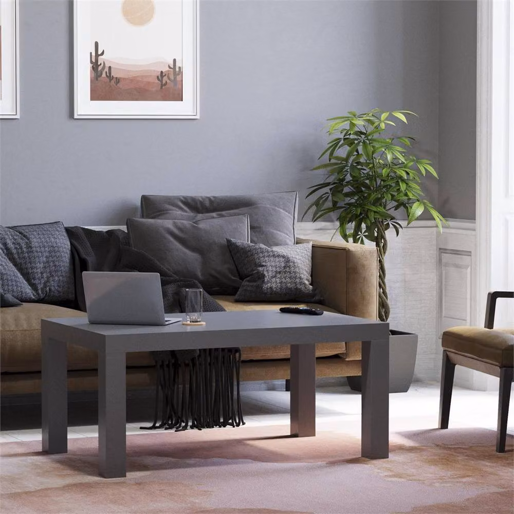 Kelvenix Modern Grey Wooden Coffee Table – 3