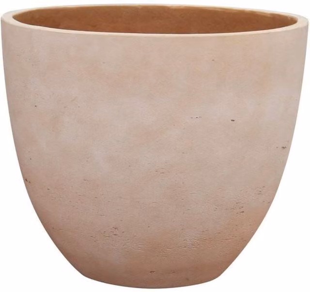 KDMD Hortus Classic Corsica Flared Planter in Beige and Multicolour, W/D/H: 27 x 32 cm