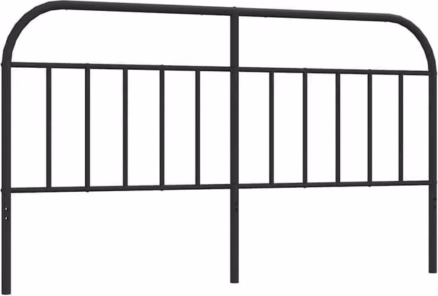 Berkfield Home Classic Metal Headboard in Black, 180 cm – 1