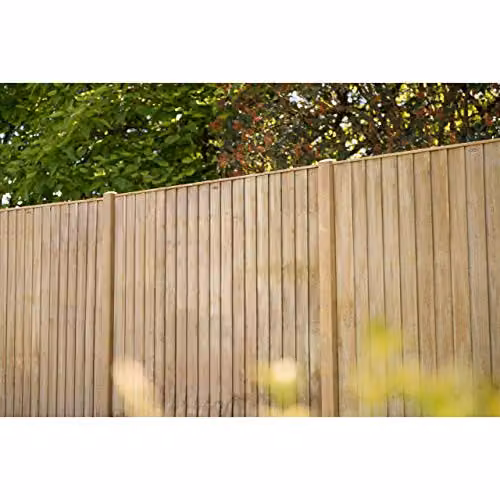 Forest Garden Pressure Treated Brown Vertical Board Fence Panel, Pack of 5 – 2