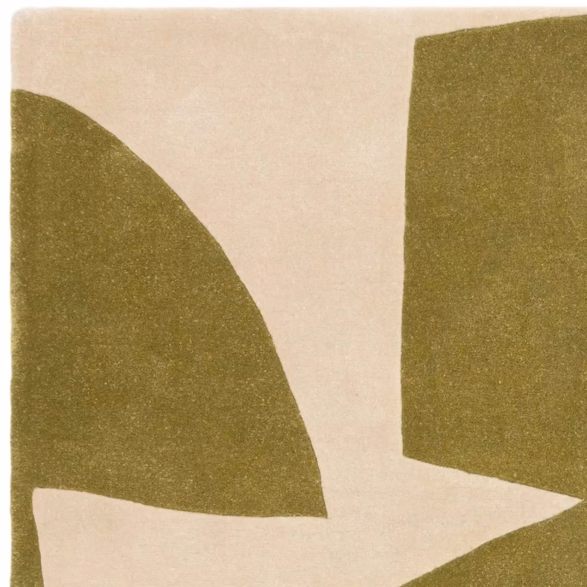 The Rug Shop UK Green Modern Abstract Hand Made Area Rug W: 200 cm, L: 290 cm