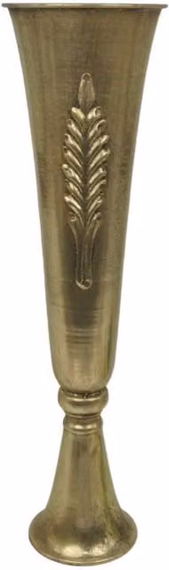 KDMD Antique Gold Metal Table Centre Vase, Height: 54 cm – 1