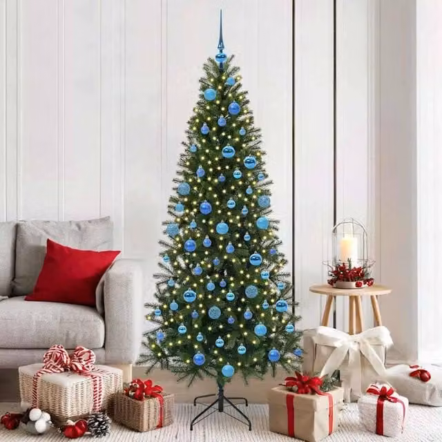 Berkfield Home Artificial Green Christmas Tree with 300 LEDs, Height: 180 cm