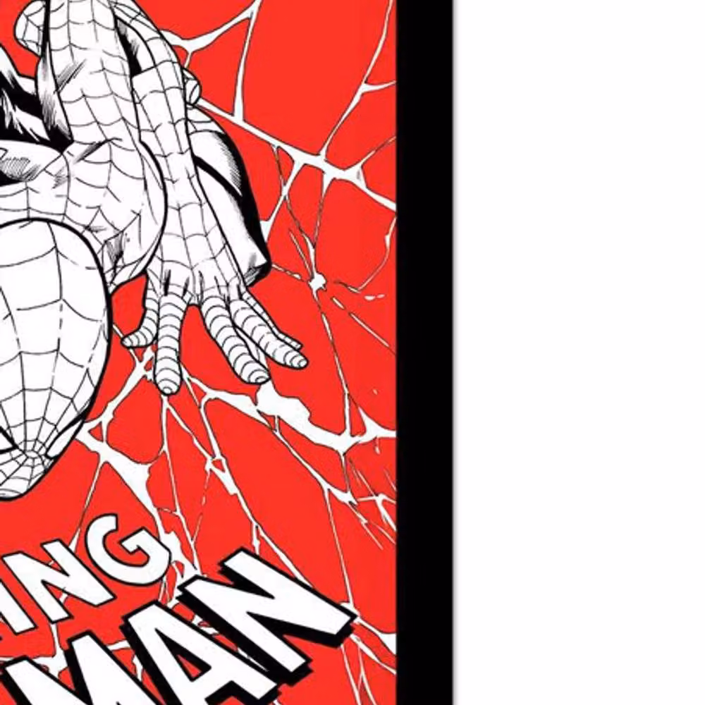 Spider-Man Spider Web Graphic Framed Paper Poster in Red – 2