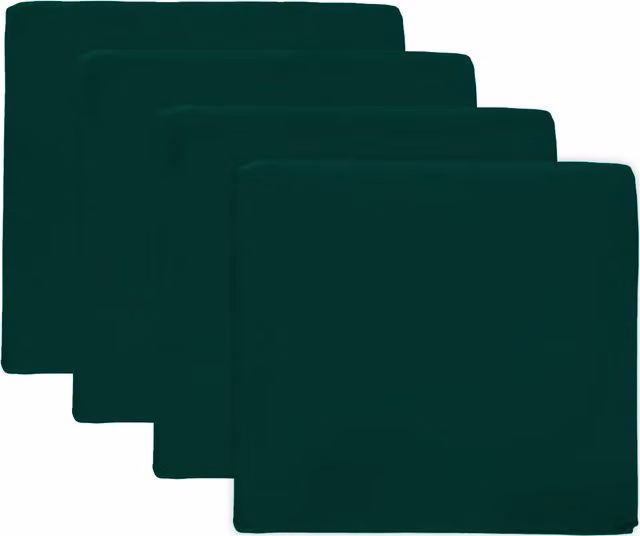 Gardenista Green Outdoor Garden Chair Seat Pad, W/D: 44 x 50 cm, Pack of 4