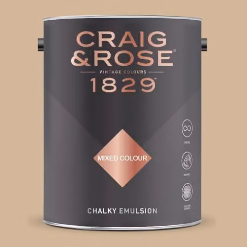 Craig & Rose 1829 Paint Stop Chalky Matt Emulsion in Regency Cream, 5 l