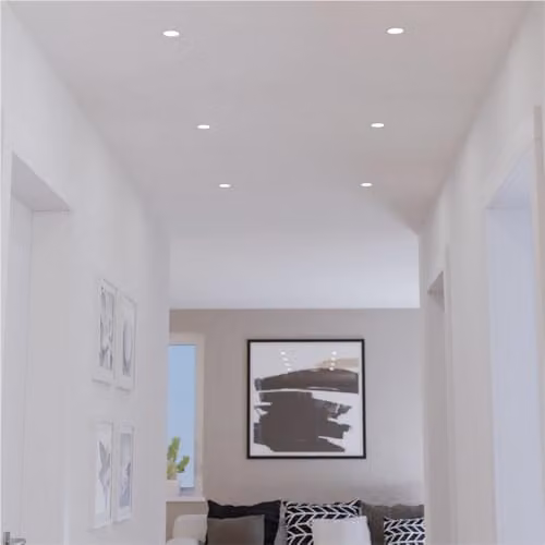Loops Modern White LED Ceiling Spotlight, Dimmable and Adjustable with Bulb Included, IP20 Rated – 2