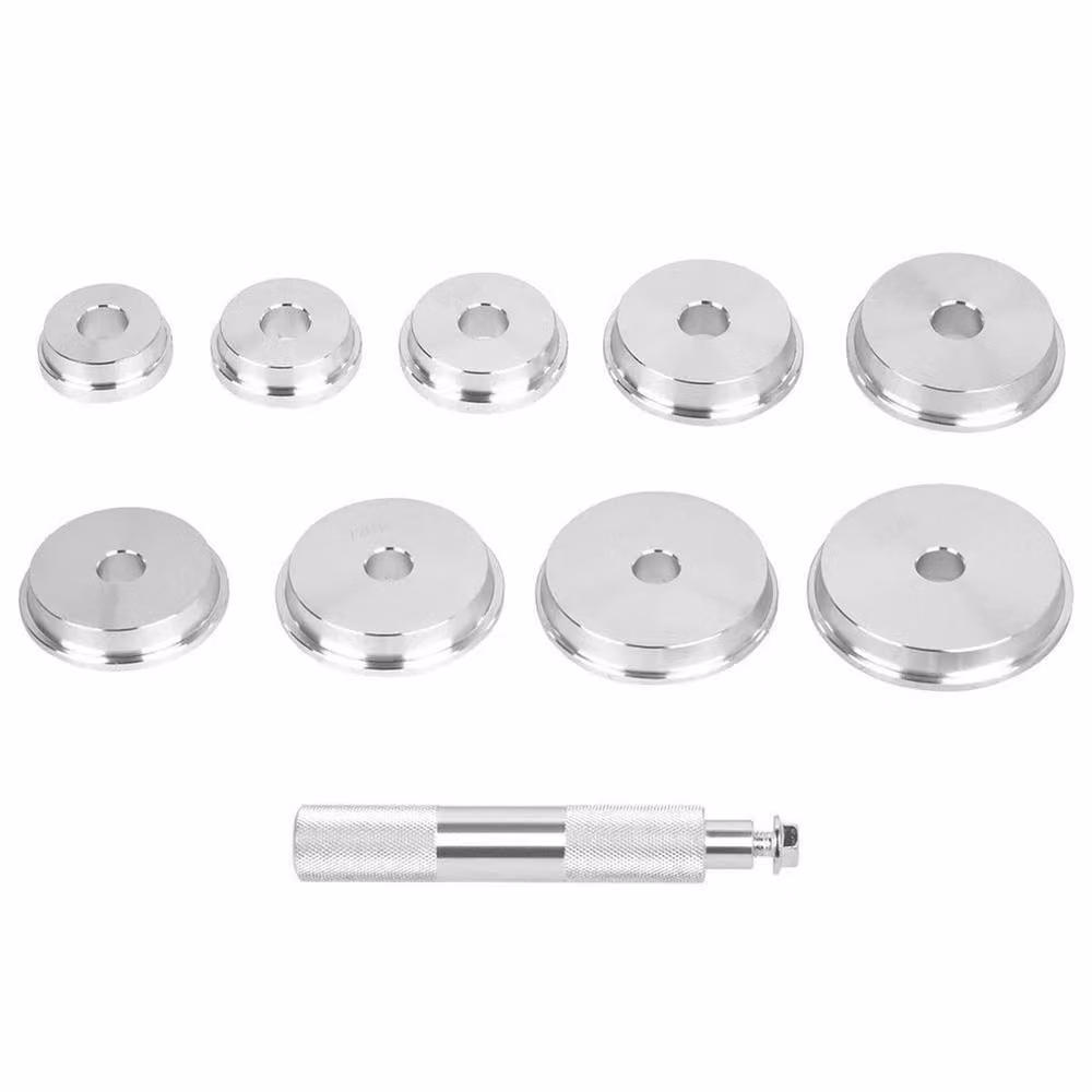 VOGREX 10pc Wheel Bearing Bush Race Press Seal Driver Tool Set in Silver and Multicolour – 5