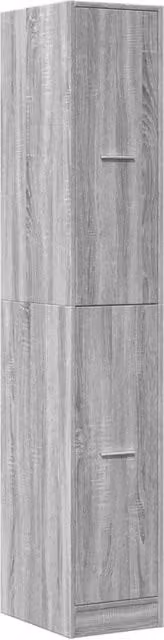 Berkfield Home Elegant Apothecary Cabinet in Grey Sonoma, W: 30 cm, D: 41 cm, H: 174.5 cm