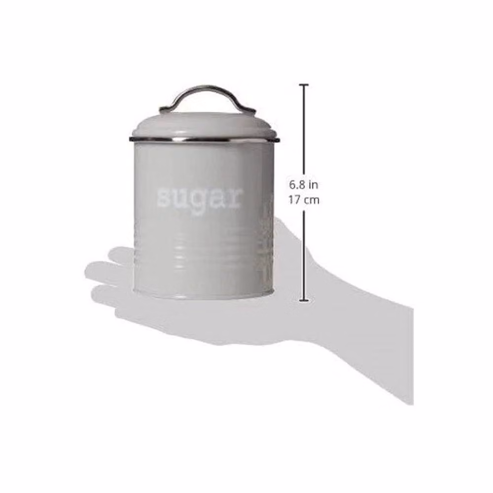 PAWNORA Airtight Metal and Stainless Steel Kitchen Storage Canisters in Grey – 2