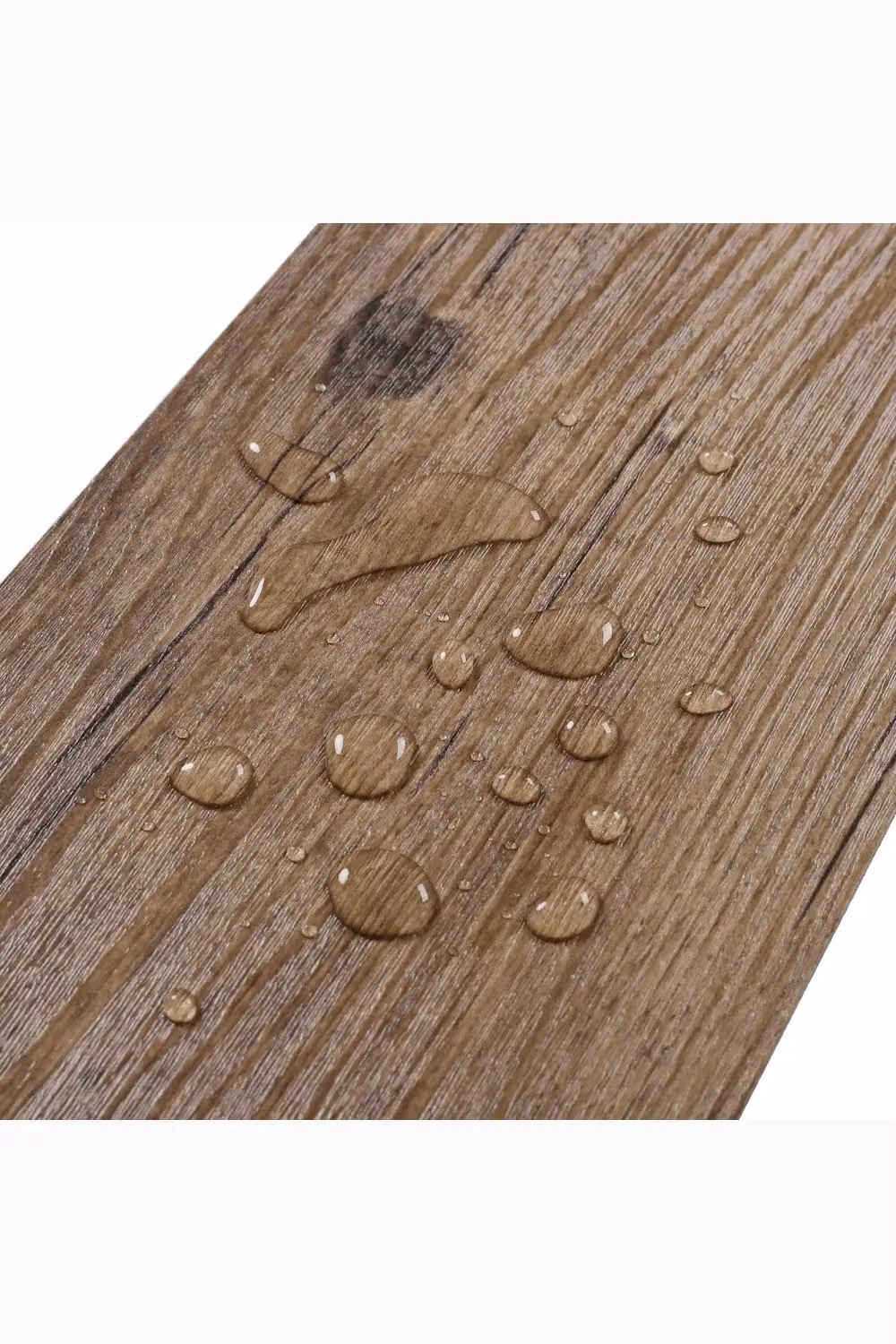 Living and Home 36-Piece Walnut Brown Self-Adhesive PVC Wood Grain Effect Flooring, 5m² Pack – 4