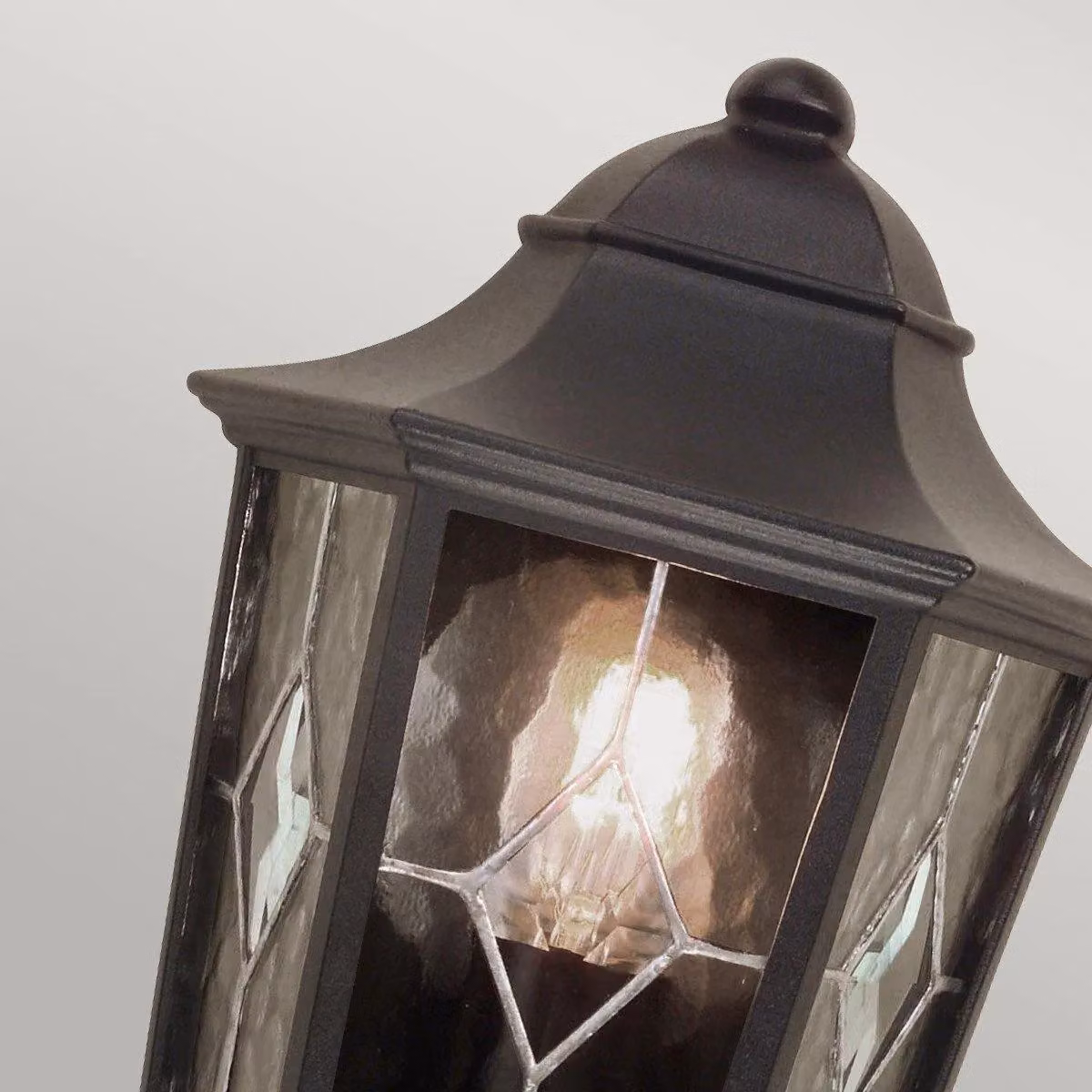 Netlighting Norfolk Black Outdoor Wall Half Lantern Light with IP44 Rating and E27 Socket – 2