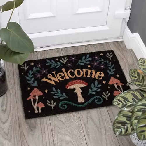 Something Different Wholesale Mystical Mushroom Welcome Doormat, Black and Multicolour, W/D/H: 60 x 40 x 1 cm – 2