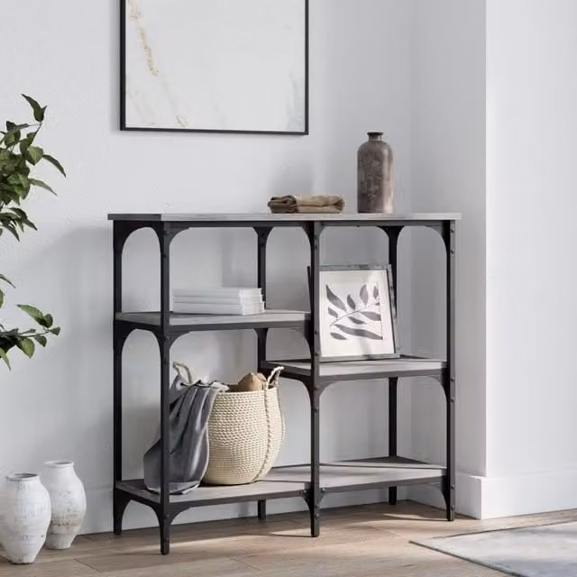 Berkfield Home Grey Sonoma Console Table, W/D/H: 80 x 29 x 75 cm – 1