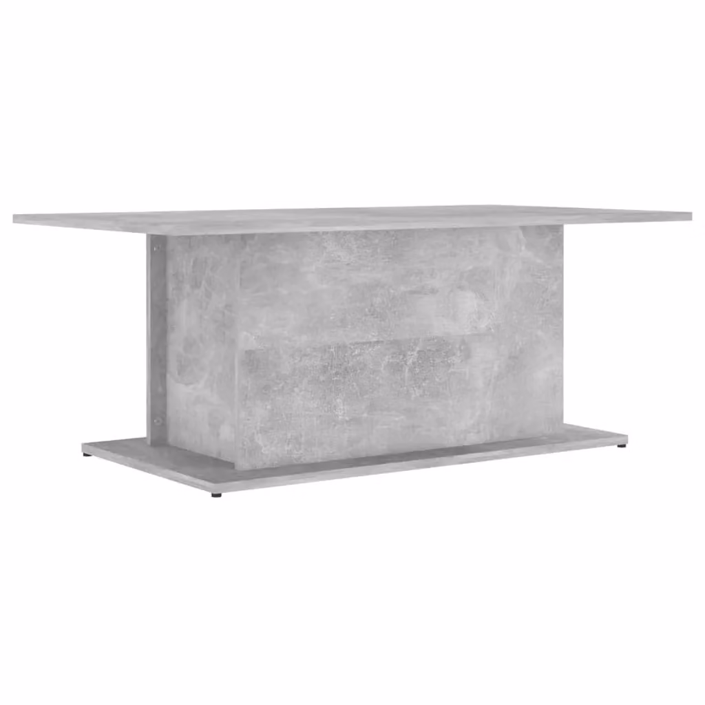 Berkfield Home Modern Rectangular Coffee Table in Concrete Grey, W: 102 cm, D: 55.5 cm, H: 40 cm – 2