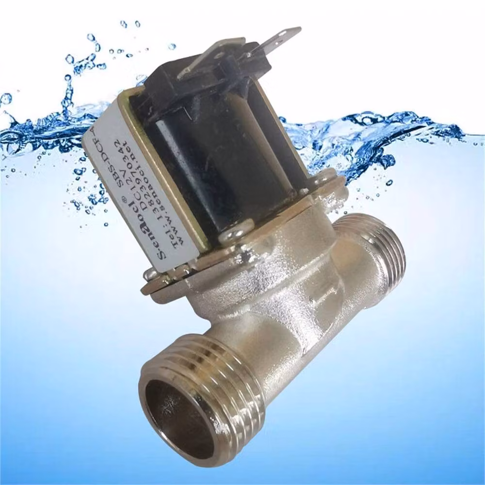 Nordara 12V 1/2 inch Brass Solenoid Valve for Water, Gas or Air in Silver – 4