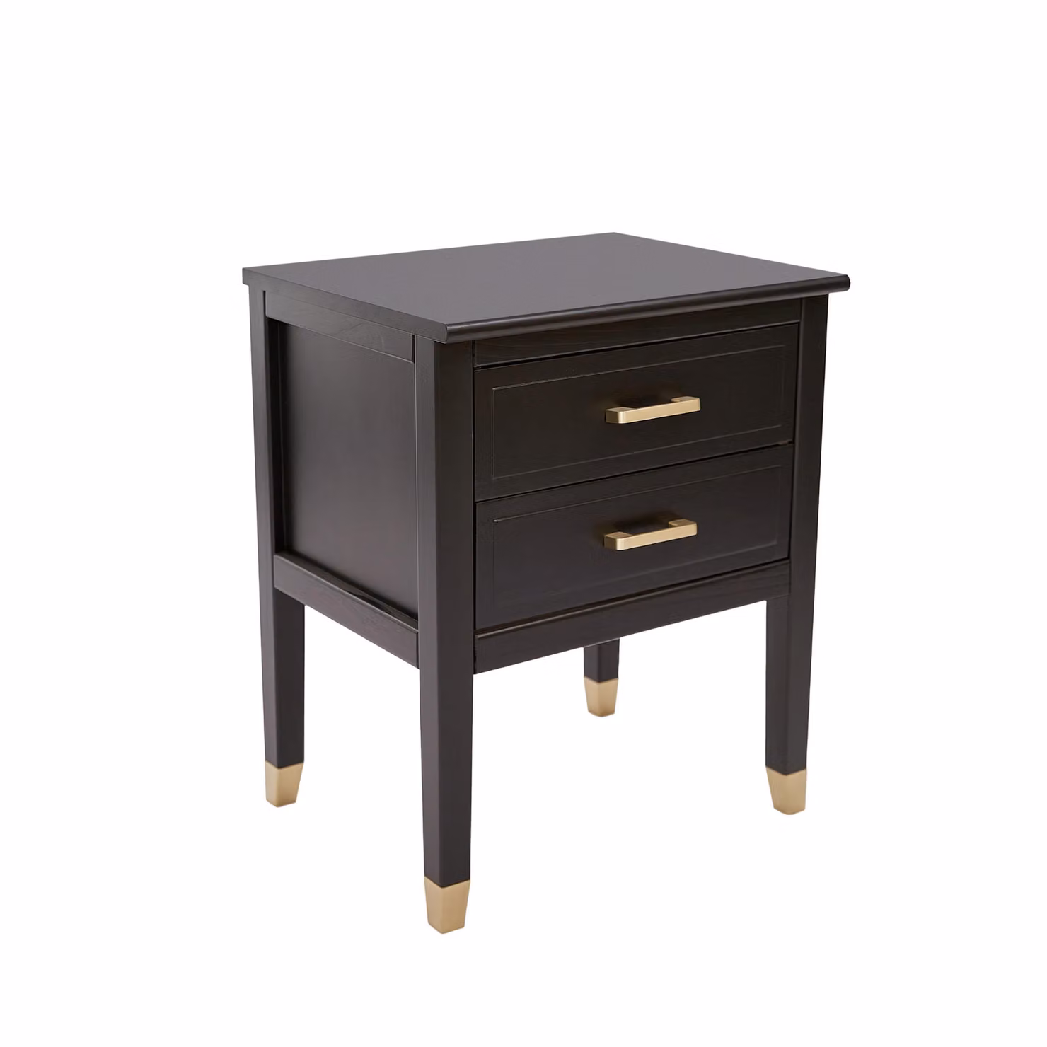 Cabinet Bits Palazzi 2 Drawer Bedside Table in Matt Black Metal – 2