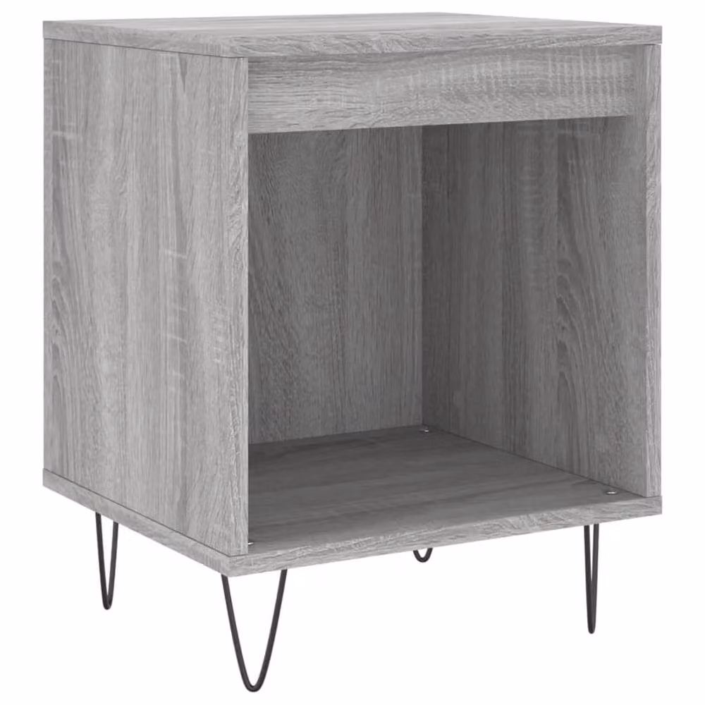 Berkfield Home Modern Bedside Cabinets, 2 Pack, Grey Sonoma, W: 40 cm, D: 35 cm, H: 50 cm – 3