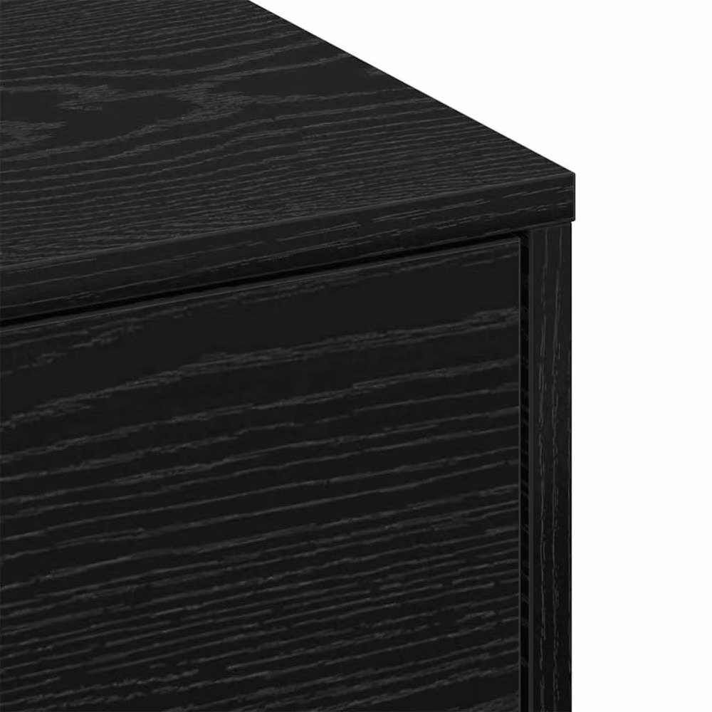 Berkfield Home Black Oak Coffee Table, W/D/H: 90 x 90 x 28 cm – 4