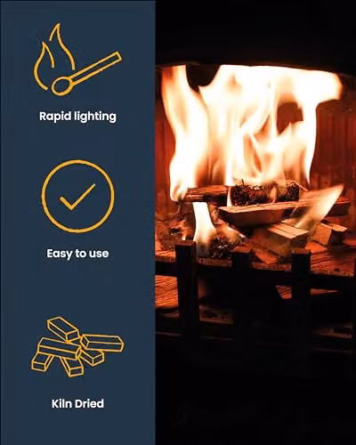 Ecoblaze Kiln Dried Hardwood Kindling Wood, 6.5 kg