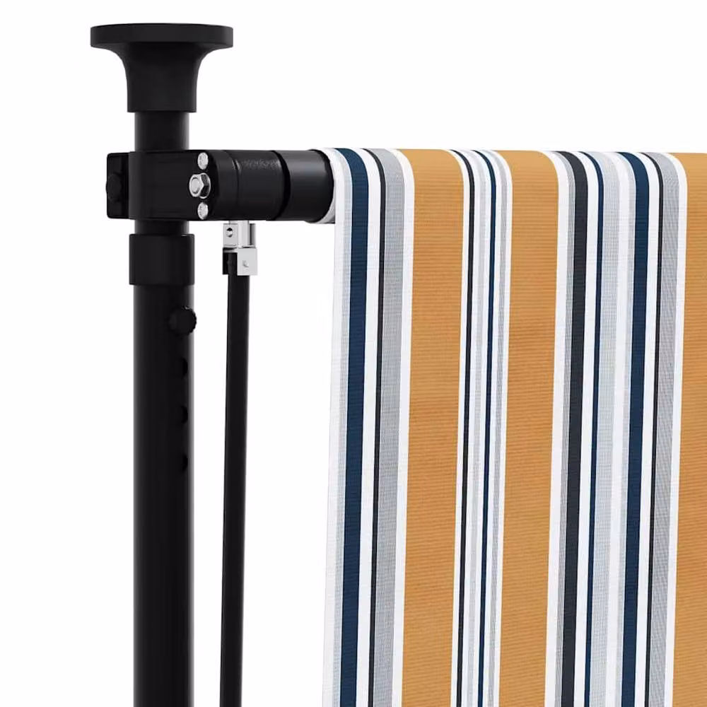 Berkfield Home Outdoor Roller Blind in Yellow, White and Anthracite, W: 120 cm, H: 270 cm – 4