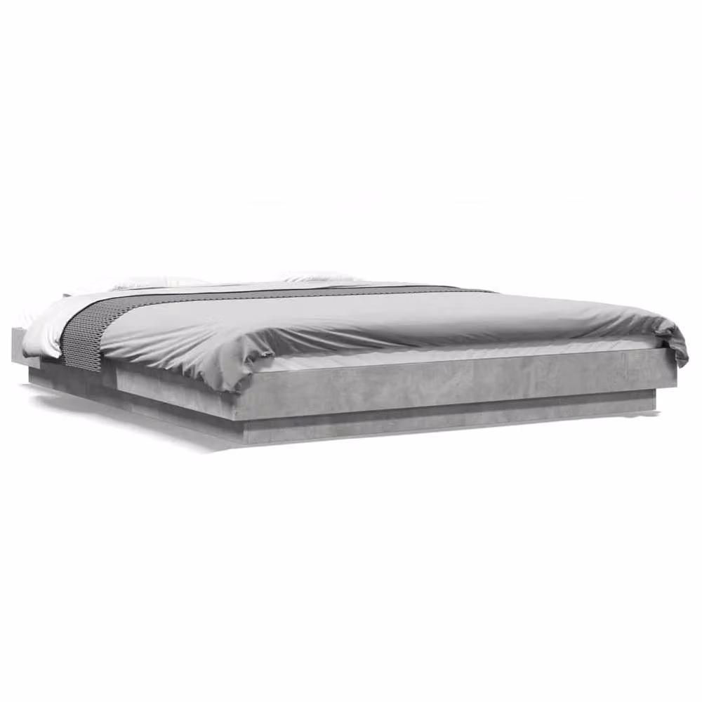 Berkfield Home Modern Bed Frame in Grey, W/D/H: 150 x 200 x 170.5 cm – 3
