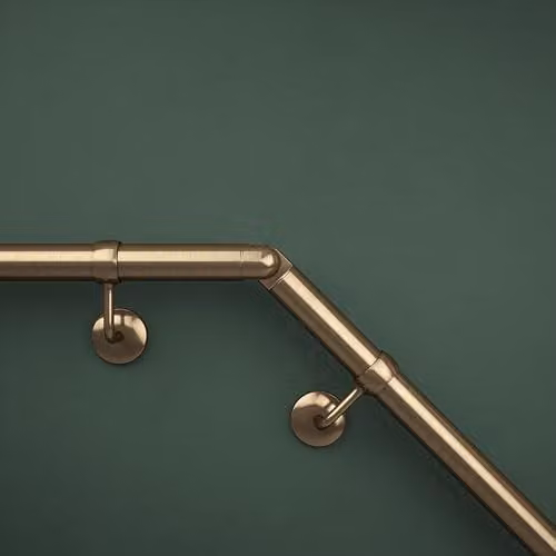 Rothley Adjustable Elbow Connector Handrail 40mm in Antique Brass