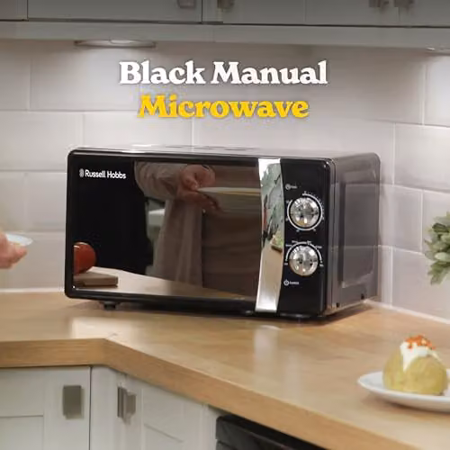 Russell Hobbs RHMM701B 17L 700W Solo Manual Countertop Microwave in Black – 2