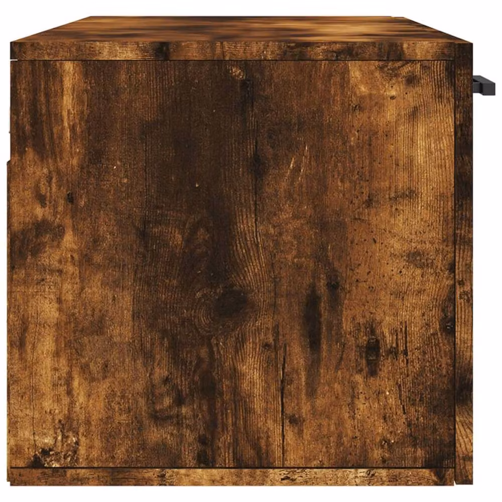 Berkfield Home Wall Mounted Smoked Oak Cabinet in Brown, W/D/H: 100 x 36.5 x 35 cm – 4