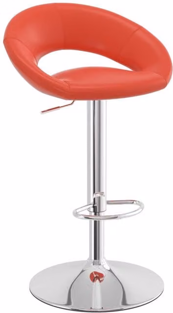 Netfurniture Serene Height Adjustable Breakfast Bar Stool in Red
