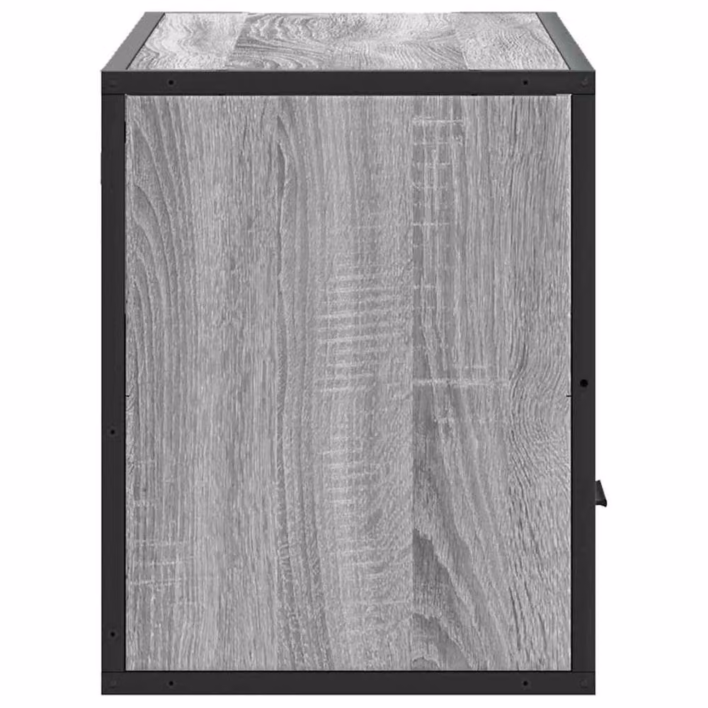 Berkfield Home Industrial TV Cabinet in Grey Sonoma, W/D/H: 80 x 31 x 39.5 cm – 5