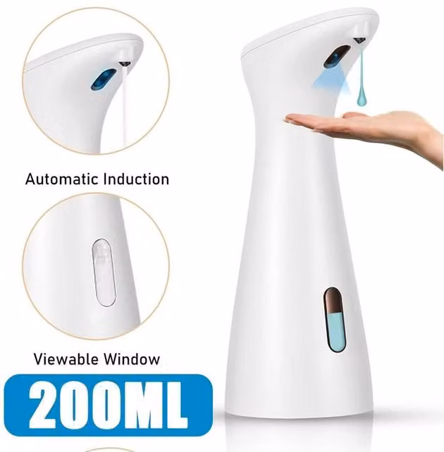 KORVIXA Handsfree Infrared Automatic Soap Dispenser in White W: 60 cm, H: 18.5 cm – 1
