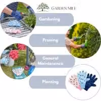Marco Paul 3-Pack Cotton Grip Medium Gardening Gloves in Multicolour – 3