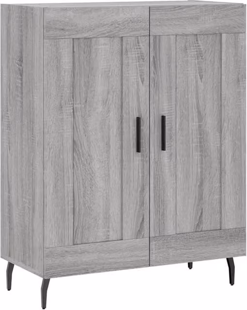 Berkfield Home Grey Sonoma Sideboard in Matt MDF, W/D/H: 69.5 x 34 x 90 cm – 1