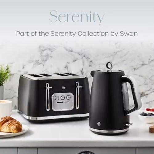 Swan Serenity SK14017BLK 1.7 Litre Kettle, Black – 5