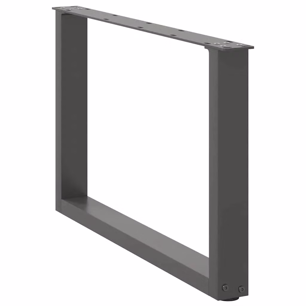 Berkfield Home U-Shaped Steel Coffee Table Legs, 2 Pieces, Anthracite Black, H: 70 cm, W: 42-43 cm – 2