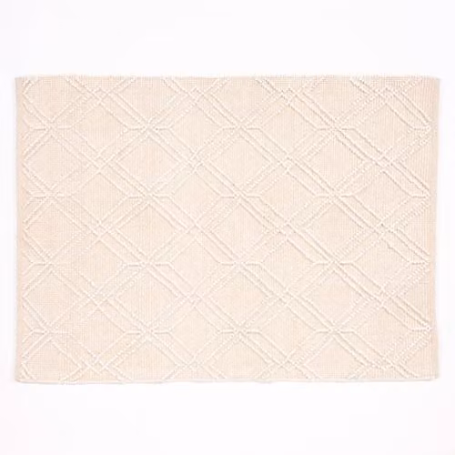 Esselle Blenheim Small Diamond Woven Rug, Beige, W: 120 cm, D: 170 cm