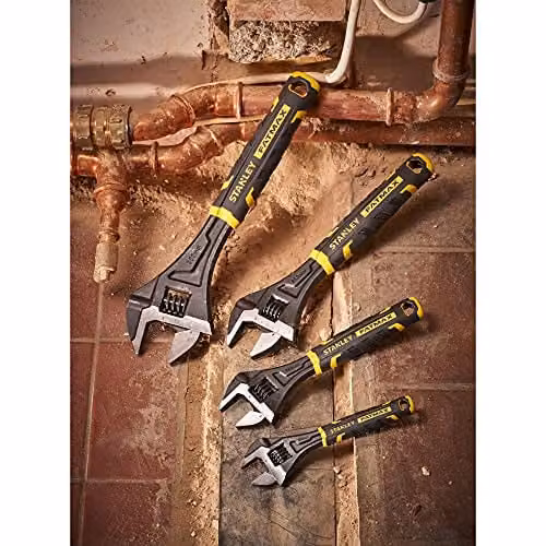 Stanley Quick Adjustable Wrench, 250mm, Black and Yellow – 4