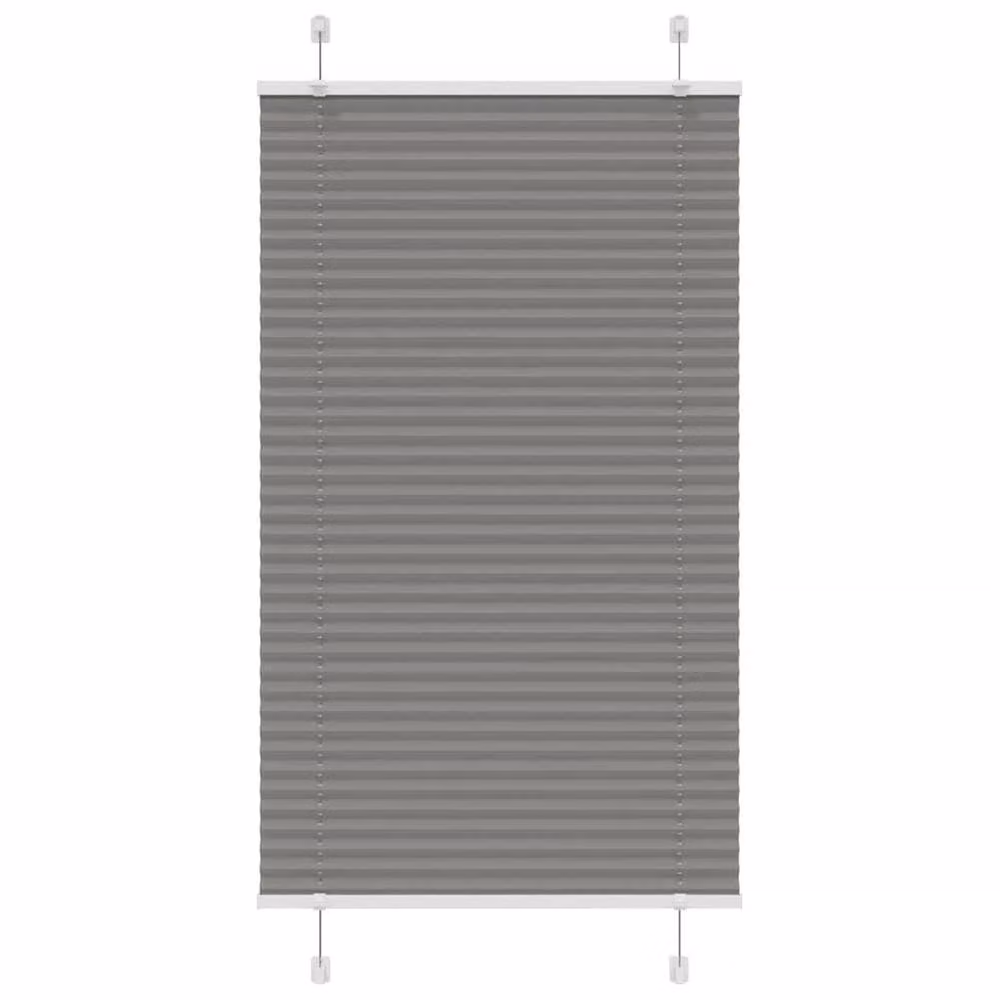 Berkfield Home Single Pleat Blind in Anthracite Grey, Polyester, W: 75 cm, H: 150 cm – 2