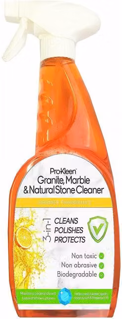 ProKleen Granite, Marble and Natural Stone Worktop Cleaner Spray, 750ml, Orange