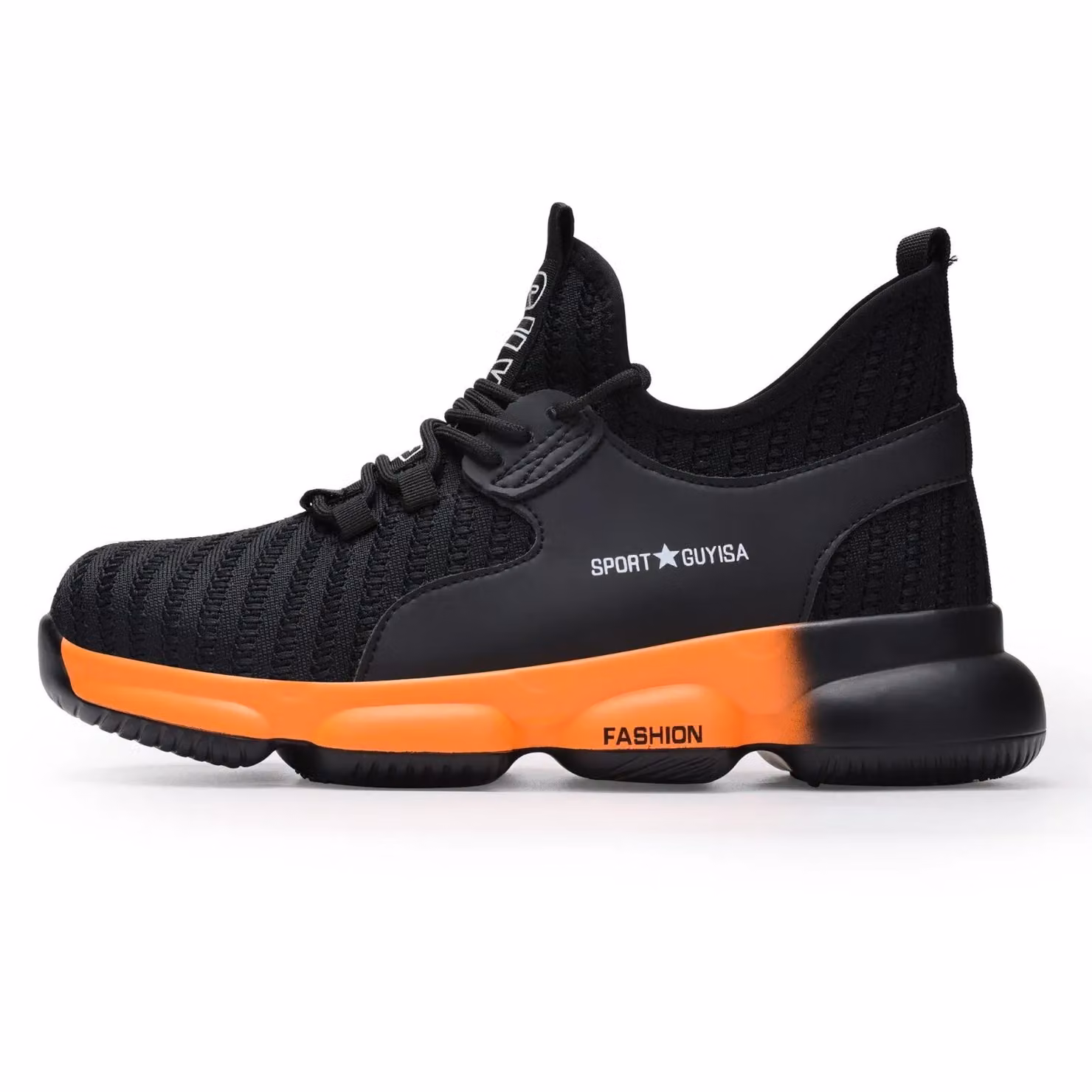 SAFETY BRANDS Men's S1P Steel Toe Cap Safety Air Trainers, Black, Size 7 – 5
