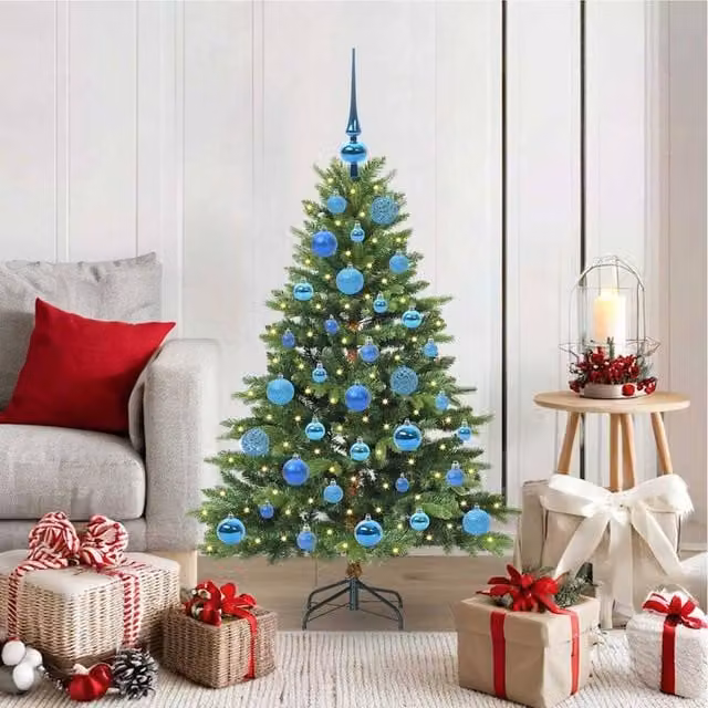 Berkfield Home Artificial Green Christmas Tree with 150 LEDs, Height: 120 cm