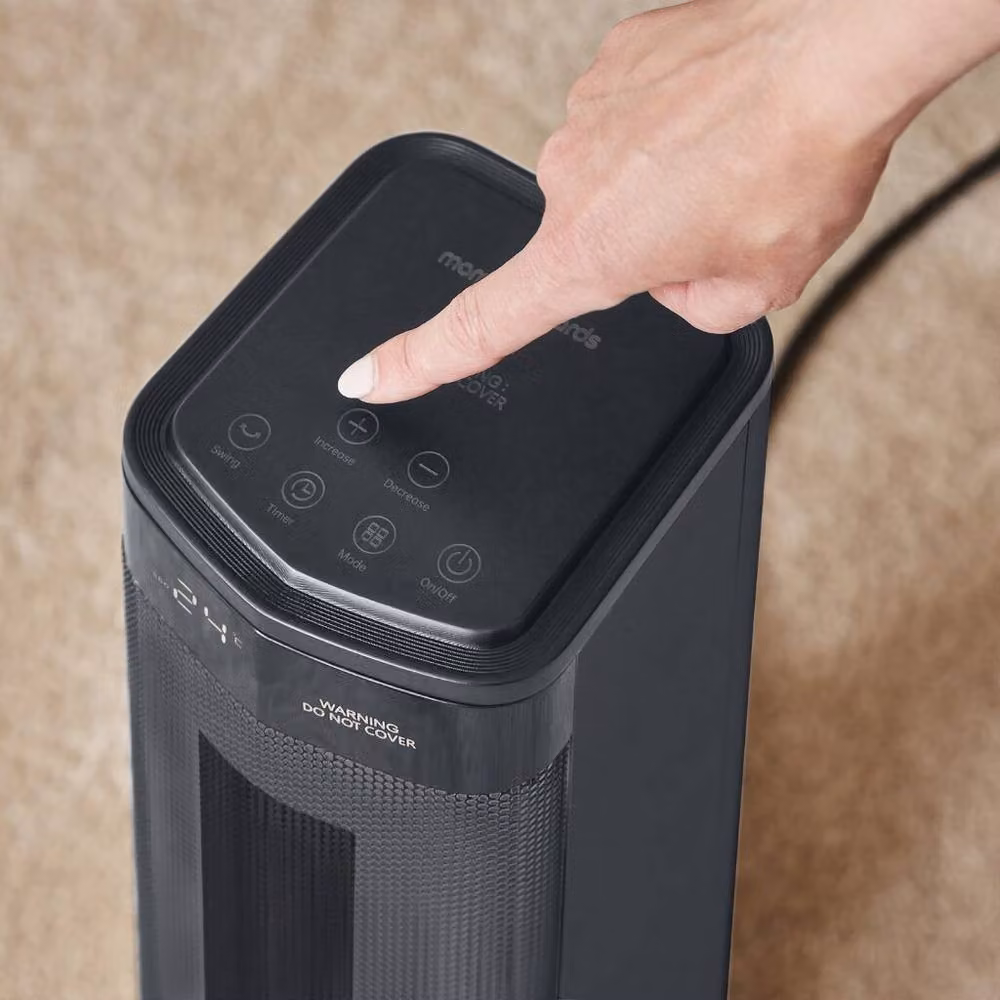 Morphy Richards HeatFlux 2kW Digital Ceramic Tower Fan Heater with Remote Control, Grey – 4