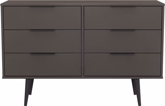 2 U Fuji 6 Drawer Wide Chest in Dark Grey Matt – 1