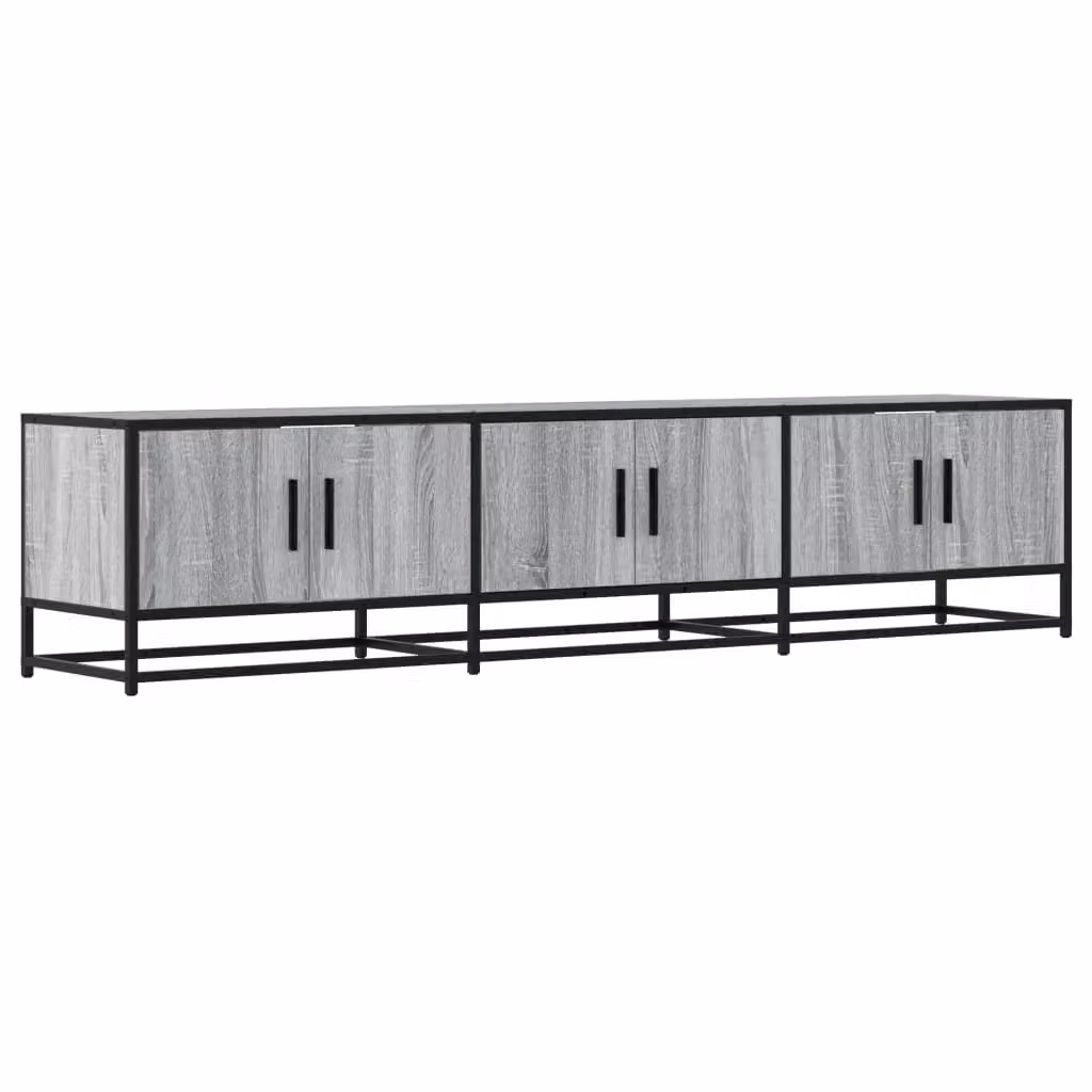 Berkfield Home Grey Sonoma TV Cabinet in Engineered Wood, W: 180 cm, D: 41 cm, H: 35 cm – 2